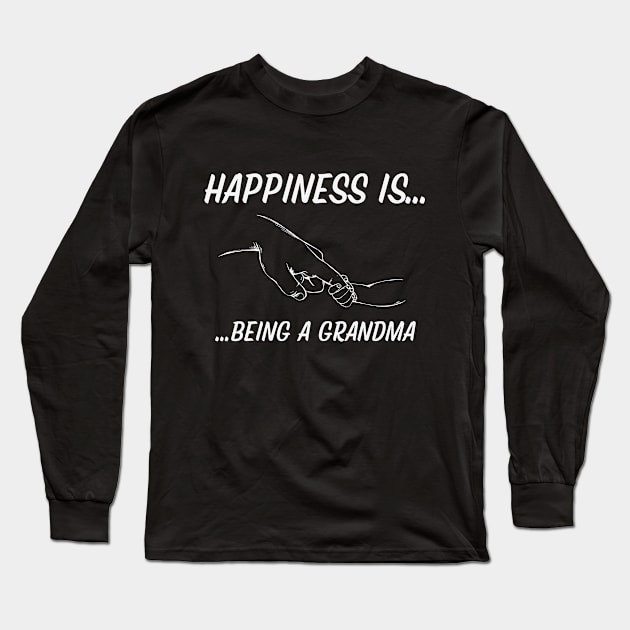 Happiness is being a Grandma Long Sleeve T-Shirt by FTF DESIGNS